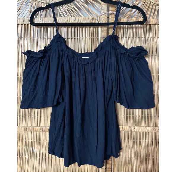 Seed Heritage Top Womens 10 Cold Shoulder Blouse - Picture 1 of 7